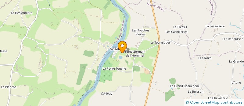 localisation de l'entreprise GROUPEMENT AGRICOLE D EXPLOITATION EN COMMUN DU ROCHER à FROMENTIERES