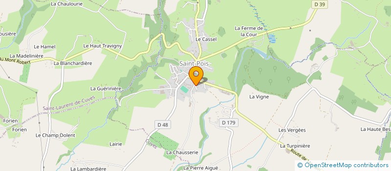 localisation de l'entreprise GROUPEMENT AGRICOLE D'EXPLOITATION EN COMMUN DU SURET à SAINT-POIS