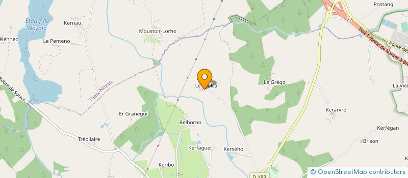 localisation de l'entreprise GROUPEMENT AGRICOLE D'EXPLOITATION EN COMMUN DU TOULCAR à SURZUR