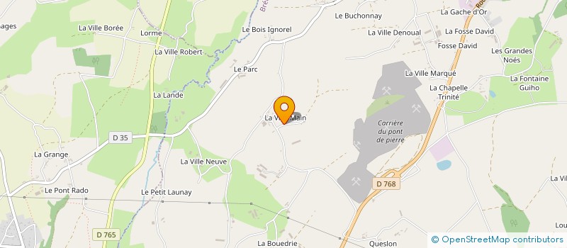 localisation de l'entreprise GROUPEMENT AGRICOLE D'EXPLOITATION EN COMMUN DU VIEUX CHENE à BREHAND