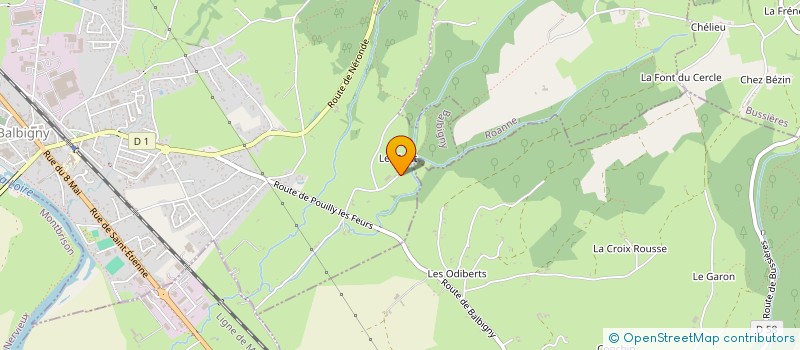 localisation de l'entreprise GROUPEMENT AGRICOLE D'EXPLOITATION EN COMMUN ELEVAGE BRUEL à BALBIGNY