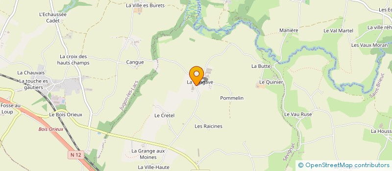localisation de l'entreprise GROUPEMENT AGRICOLE D'EXPLOITATION EN COMMUN ELEVAGE PGV à SEVIGNAC