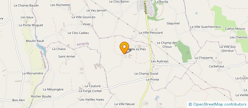 localisation de l'entreprise GROUPEMENT AGRICOLE D'EXPLOITATION EN COMMUN EREAC  PENGUILY