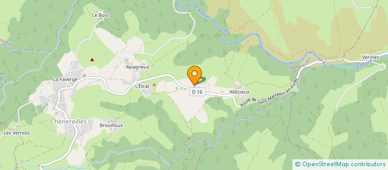 localisation de l'entreprise GROUPEMENT AGRICOLE D'EXPLOITATION EN COMMUN FERME DE GOUTARIER à CHENEREILLES