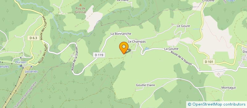 localisation de l'entreprise GROUPEMENT AGRICOLE D'EXPLOITATION EN COMMUN FERME DES CHAMPAS à SAUVAIN