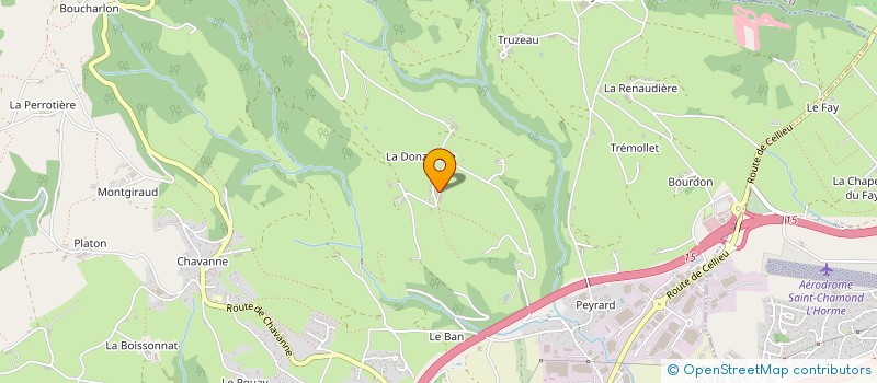 localisation de l'entreprise GROUPEMENT AGRICOLE D'EXPLOITATION EN COMMUN FERME FAYOLLE à SAINT-CHAMOND