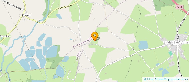 localisation de l'entreprise GROUPEMENT AGRICOLE D'EXPLOITATION EN COMMUN FRECON  CHALAIN-LE-COMTAL