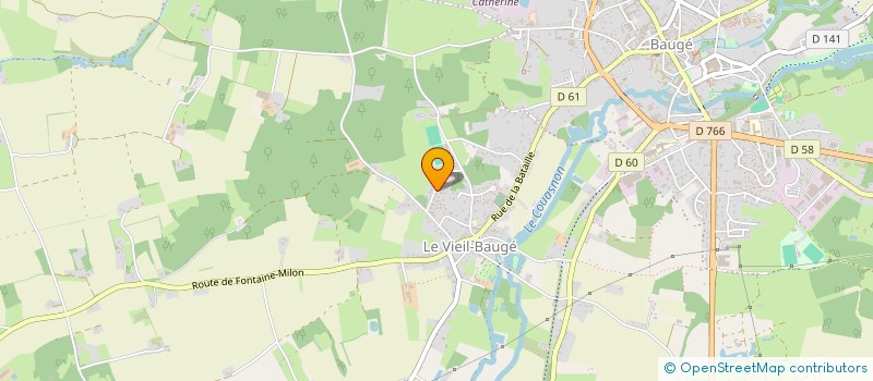 localisation de l'entreprise GROUPEMENT AGRICOLE D'EXPLOITATION EN COMMUN FRESLON  BAUGE-EN-ANJOU