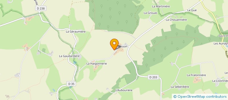 localisation de l'entreprise GROUPEMENT AGRICOLE D EXPLOITATION EN COMMUN GAIGNARD à VIMARTIN-SUR-ORTHE