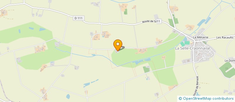 localisation de l'entreprise GROUPEMENT AGRICOLE D'EXPLOITATION EN COMMUN GOUGEON à LA SELLE-CRAONNAISE