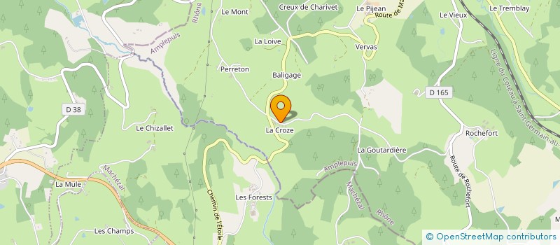 localisation de l'entreprise GROUPEMENT AGRICOLE D'EXPLOITATION EN COMMUN GOUTTE à AMPLEPUIS