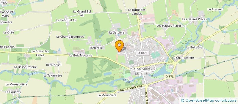 localisation de l'entreprise GROUPEMENT AGRICOLE D'EXPLOITATION EN COMMUN HUBERT à VALLONS-DE-L'ERDRE