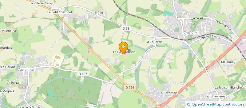 localisation de l'entreprise GROUPEMENT AGRICOLE D'EXPLOITATION EN COMMUN KEVER à QUEVERT