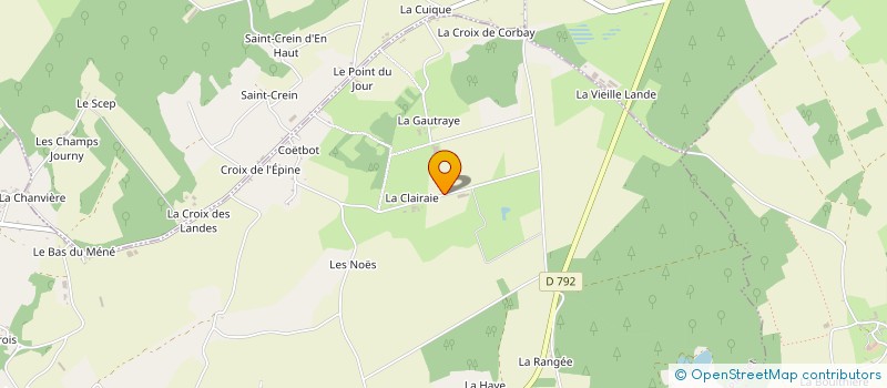 localisation de l'entreprise GROUPEMENT AGRICOLE D'EXPLOITATION EN COMMUN LA CLAIRAIE à PLEMET