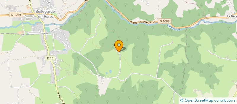 localisation de l'entreprise GROUPEMENT AGRICOLE D'EXPLOITATION EN COMMUN LA FERME DE LA CHARDIERE à BELLEGARDE-EN-FOREZ