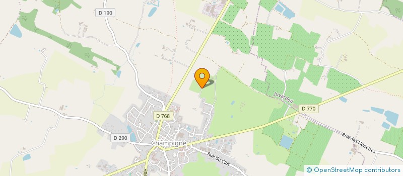 localisation de l'entreprise GROUPEMENT AGRICOLE D'EXPLOITATION EN COMMUN LA GRANGE à SCEAUX-D ANJOU