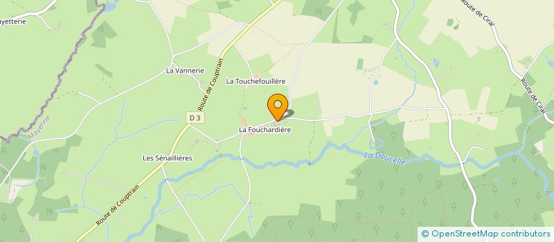localisation de l'entreprise GROUPEMENT AGRICOLE D'EXPLOITATION EN COMMUN LA NORMANDIERE à LIGNIERES-ORGERES