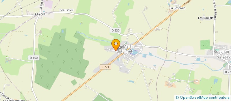 localisation de l'entreprise GROUPEMENT AGRICOLE D EXPLOITATION EN COMMUN LA POTERIE à LA SELLE-CRAONNAISE