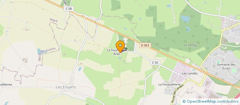 localisation de l'entreprise GROUPEMENT AGRICOLE D'EXPLOITATION EN COMMUN LAITOUCHES à SAINT-GEORGES-SUR-LOIRE