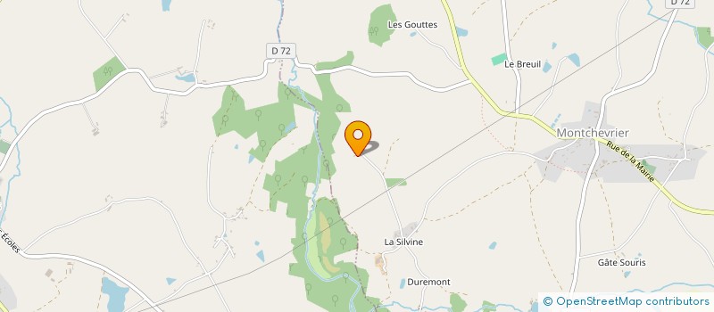 localisation de l'entreprise GROUPEMENT AGRICOLE D'EXPLOITATION EN COMMUN LE CHAMP DES MELES à MONTCHEVRIER