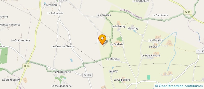 localisation de l'entreprise GROUPEMENT AGRICOLE D EXPLOITATION EN COMMUN LE FEU  LASSAY-LES-CHATEAUX