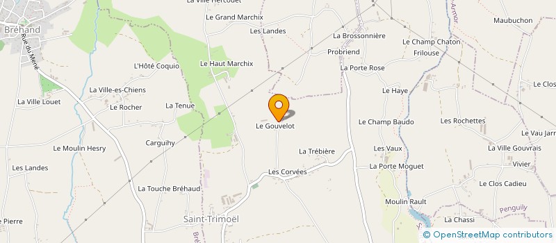 localisation de l'entreprise GROUPEMENT AGRICOLE D'EXPLOITATION EN COMMUN LE GOUVELOT à SAINT-TRIMOEL