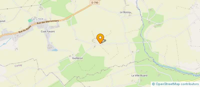 localisation de l'entreprise GROUPEMENT AGRICOLE D'EXPLOITATION EN COMMUN LE MILBEAU à LE HAUT-CORLAY
