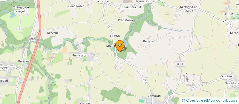 localisation de l'entreprise GROUPEMENT AGRICOLE D'EXPLOITATION EN COMMUN LE PAGE  SAINT-GILLES-LES-BOIS