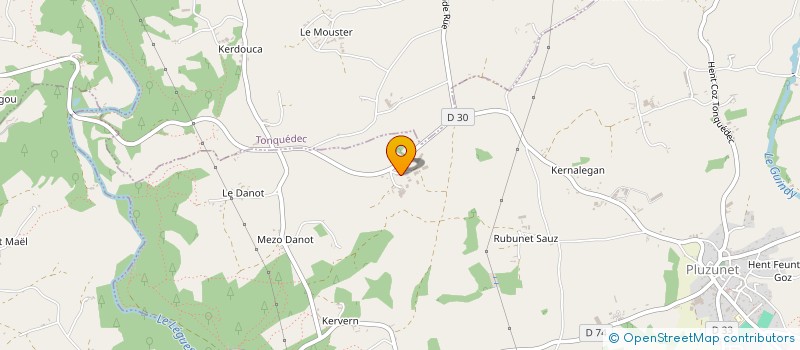 localisation de l'entreprise GROUPEMENT AGRICOLE D'EXPLOITATION EN COMMUN LE QUERE  PLUZUNET