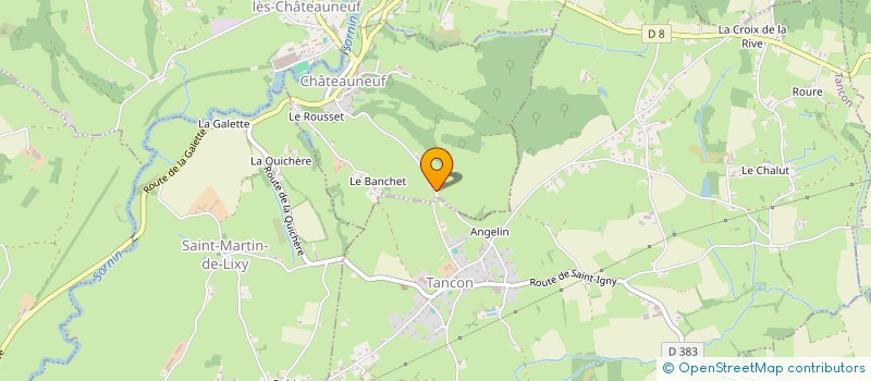 localisation de l'entreprise GROUPEMENT AGRICOLE D'EXPLOITATION EN COMMUN LE TRAIT DE CHEVRE  CHATEAUNEUF