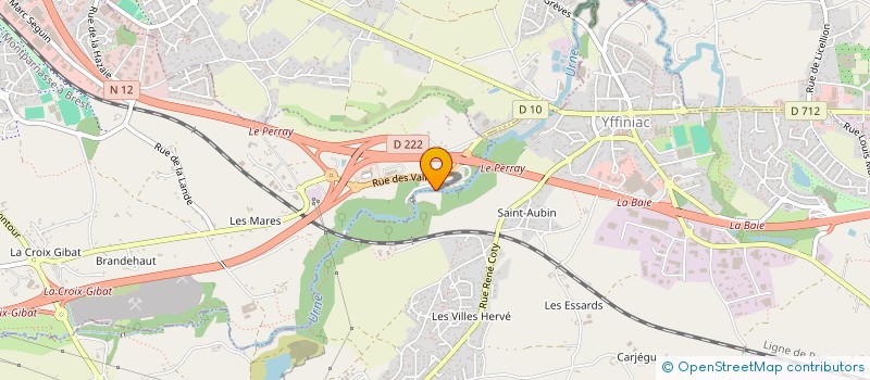 localisation de l'entreprise GROUPEMENT AGRICOLE D'EXPLOITATION EN COMMUN LE VAL à YFFINIAC