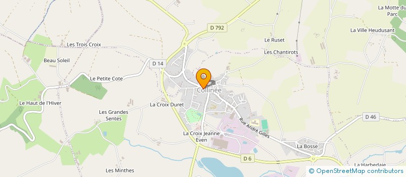 localisation de l'entreprise GROUPEMENT AGRICOLE D'EXPLOITATION EN COMMUN LEBAS à LE MENE