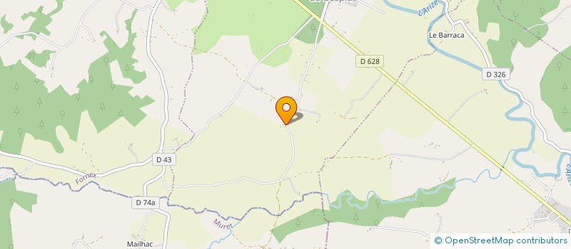 localisation de l'entreprise GROUPEMENT AGRICOLE D'EXPLOITATION EN COMMUN LES CROQUANTS à LA BASTIDE-DE-BESPLAS