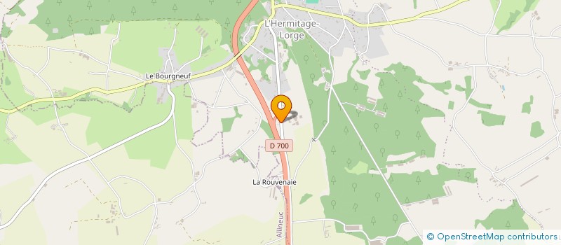 localisation de l'entreprise GROUPEMENT AGRICOLE D'EXPLOITATION EN COMMUN LES NORNIERS à PLOEUC-L'HERMITAGE