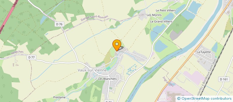 localisation de l'entreprise GROUPEMENT AGRICOLE D'EXPLOITATION EN COMMUN LES RABOTTES  VAUX-SUR-VIENNE