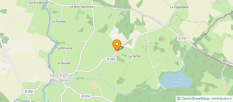 localisation de l'entreprise GROUPEMENT AGRICOLE D'EXPLOITATION EN COMMUN LES SABOTS DU CHATEAU à LA MOTTE-FOUQUET