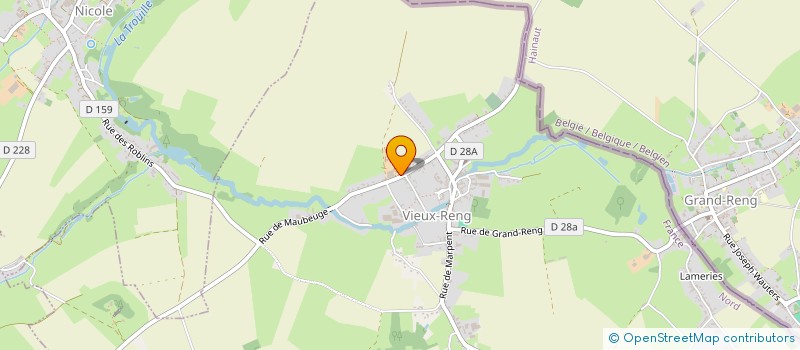 localisation de l'entreprise GROUPEMENT AGRICOLE D'EXPLOITATION EN COMMUN LISBET à VIEUX-RENG