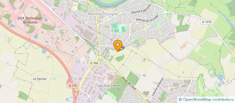 localisation de l'entreprise GROUPEMENT AGRICOLE D'EXPLOITATION EN COMMUN LRJ à AVRILLE