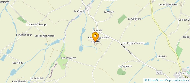 localisation de l'entreprise GROUPEMENT AGRICOLE D'EXPLOITATION EN COMMUN MAROLLEAU à LYS-HAUT-LAYON