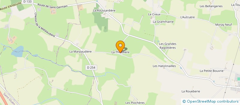 localisation de l'entreprise GROUPEMENT AGRICOLE D EXPLOITATION EN COMMUN MELAU  SAINT-GERMAIN-LE-FOUILLOUX