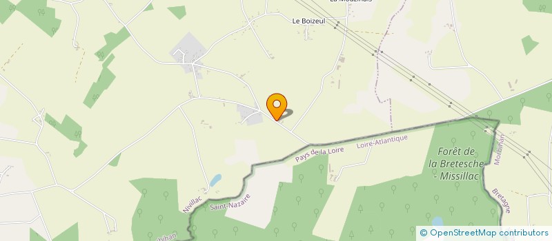 localisation de l'entreprise GROUPEMENT AGRICOLE D'EXPLOITATION EN COMMUN MONTBELOG à NIVILLAC