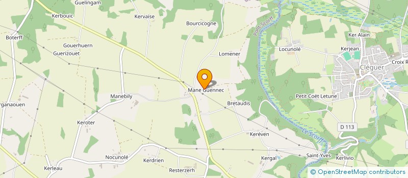 localisation de l'entreprise GROUPEMENT AGRICOLE D'EXPLOITATION EN COMMUN NEVANNEN à PONT-SCORFF