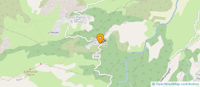 localisation de l'entreprise GROUPEMENT AGRICOLE D'EXPLOITATION EN COMMUN NIDA à SANTO PIETRO DI TENDA