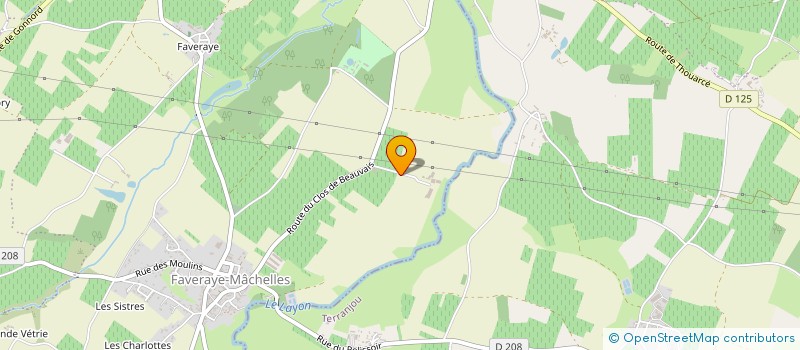 localisation de l'entreprise GROUPEMENT AGRICOLE D'EXPLOITATION EN COMMUN PASCALETTE  BELLEVIGNE-EN-LAYON