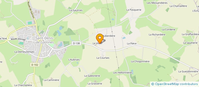 localisation de l'entreprise GROUPEMENT AGRICOLE D EXPLOITATION EN COMMUN PENLOUP à SAINT-DENIS-DE-GASTINES