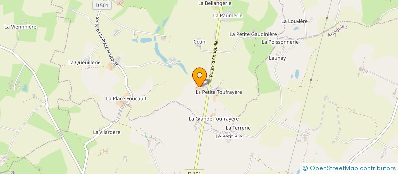 localisation de l'entreprise GROUPEMENT AGRICOLE D EXPLOITATION EN COMMUN PESCHELLERIES à LA BIGOTTIERE