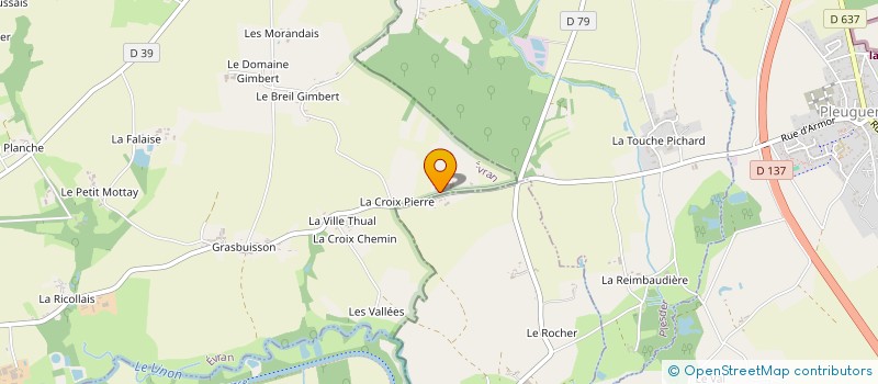 localisation de l'entreprise GROUPEMENT AGRICOLE D'EXPLOITATION EN COMMUN POULARD JEAN YVES ET NELLY à EVRAN