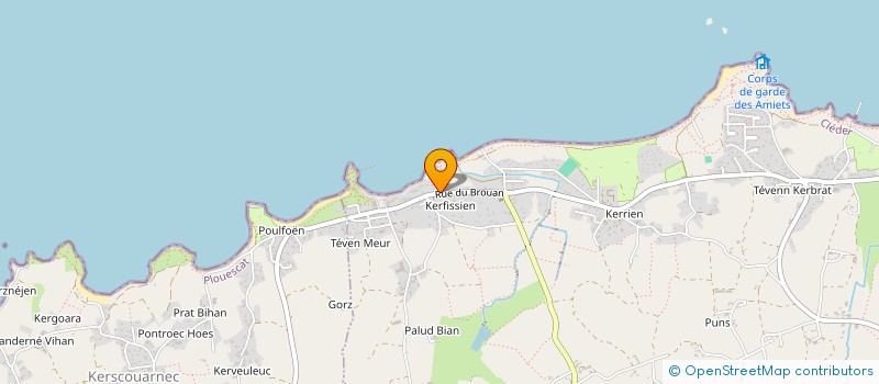 localisation de l'entreprise GROUPEMENT AGRICOLE D'EXPLOITATION EN COMMUN RECONNU AN HEOL à CLEDER