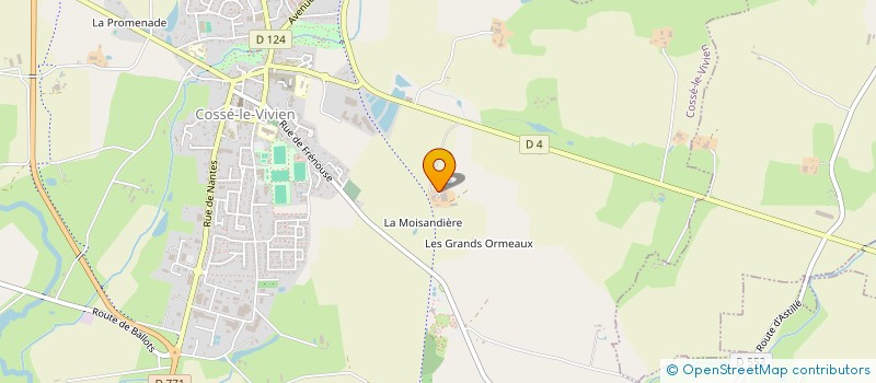 localisation de l'entreprise GROUPEMENT AGRICOLE D EXPLOITATION EN COMMUN RECONNU ANET à COSSE LE VIVIEN