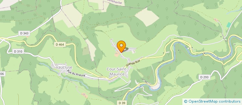 localisation de l'entreprise GROUPEMENT AGRICOLE D'EXPLOITATION EN COMMUN RECONNU BARTHOULOT à COUR-SAINT-MAURICE